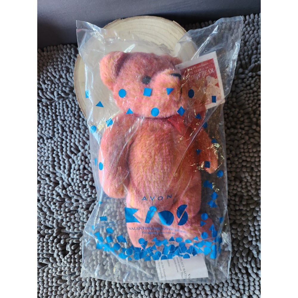 Avon Kids Valentino The Love Teddy Bear Talking Battery Powered 2002~NEW IN PKG